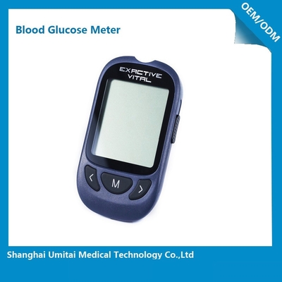 Dispositivo de la supervisión de la glucosa en sangre con las tiras de prueba de plata de la glucosa 85 x 52 x 15m m