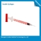 Agujas anaranjadas rojas de la pluma de la insulina 4m m para la gestión del uno mismo de los pacientes de la diabetes