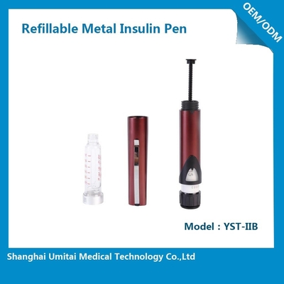 Bolígrafo de insulina blanca con aguja fina para el tratamiento de la diabetes