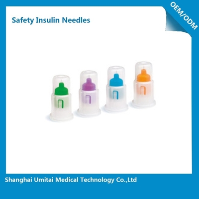Agujas modificadas para requisitos particulares de la seguridad de la pluma de la insulina, agujas de la pluma de la seguridad para la pluma de Lantus Solostar