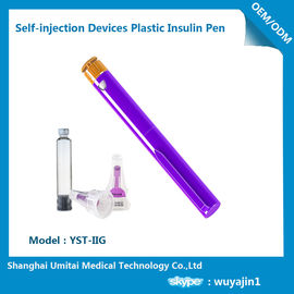Pluma manual de la jeringuilla de la insulina, operación fácil de la aguja de la función multi diabética de la pluma