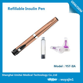 La pluma reutilizable de la insulina de la operación fácil prellenó la dosis de la variable del cartucho de la pluma 3ml de la insulina