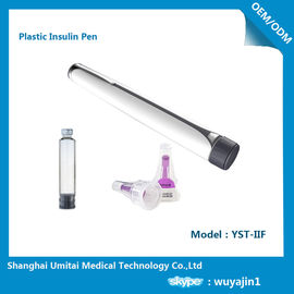 Pluma reutilizable manual de la insulina/pluma recargable de la insulina con el material plástico de la importación